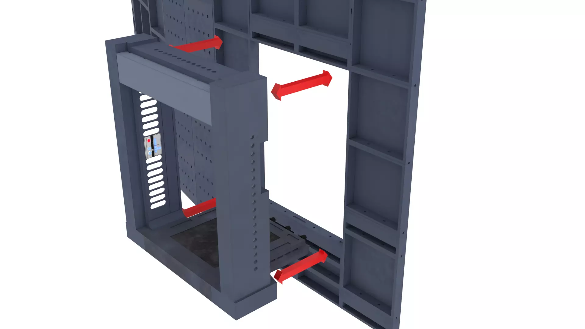 Set 2 - Death Star Shaft 1-12 Scale 3D Model Collection_44