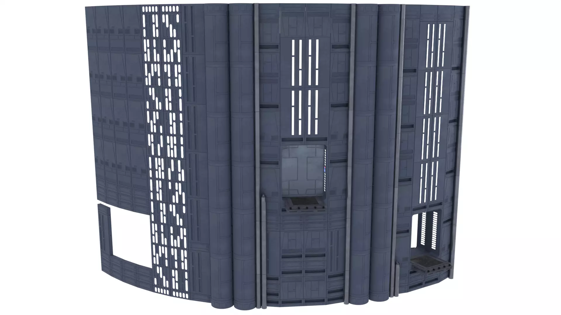 Set 2 - Death Star Shaft 1-12 Scale 3D Model Collection_74