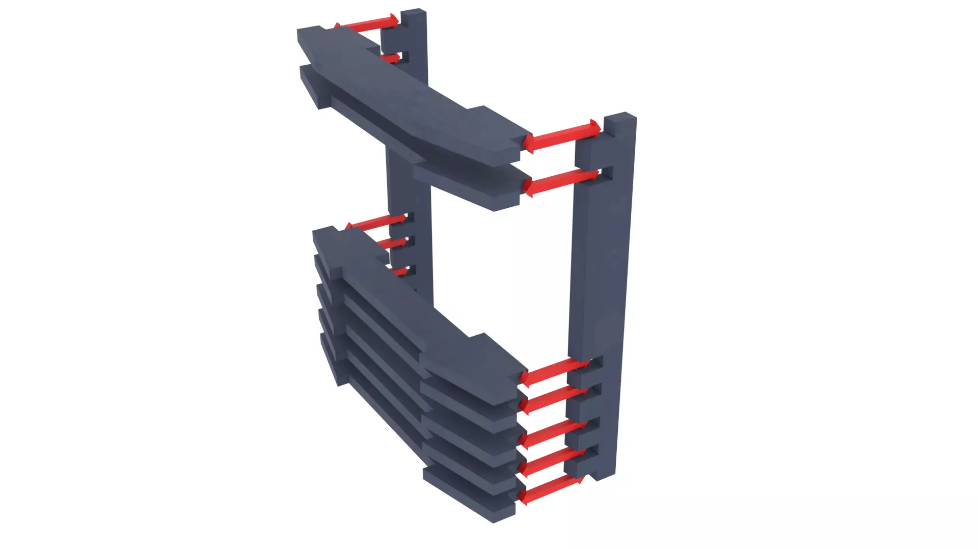 Set 2 - Death Star Shaft 1-18 Scale 3D Model Collection_85