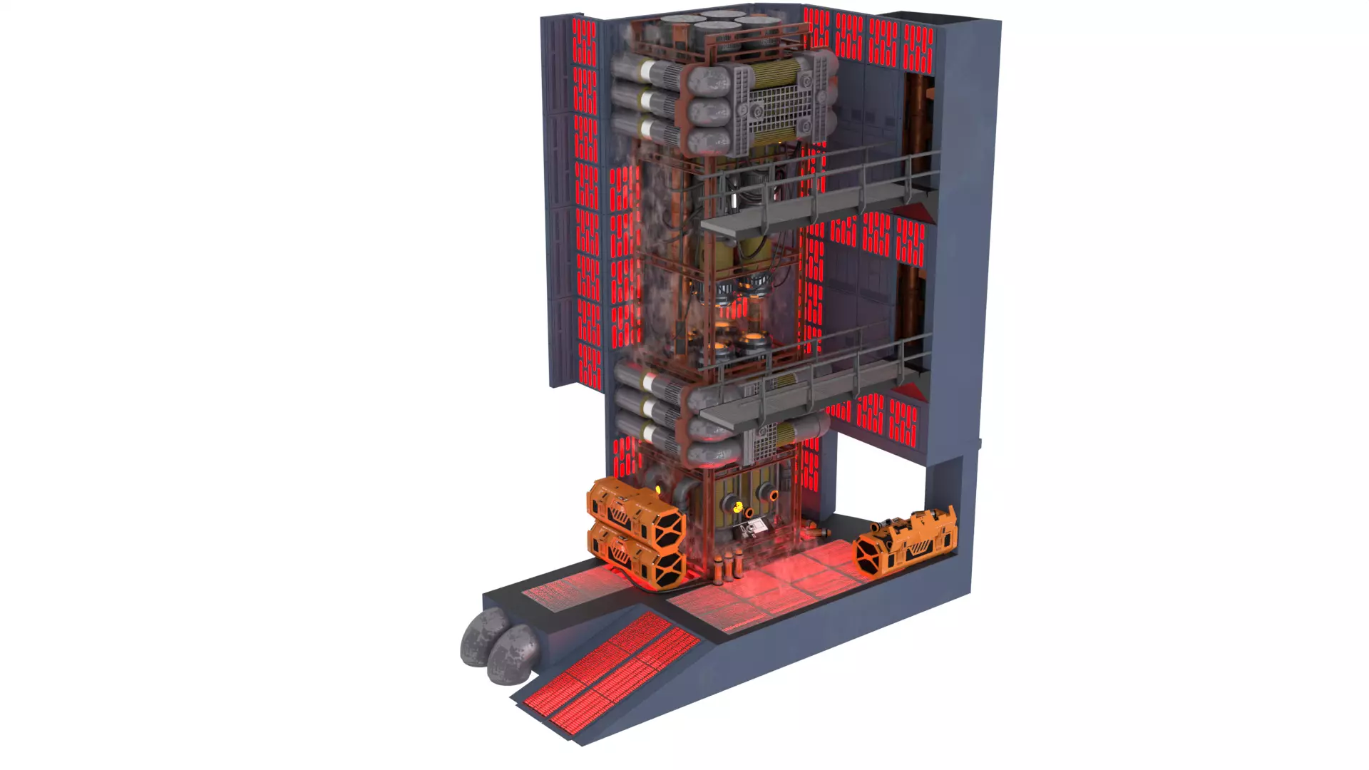 Set 2 - Death Star Shaft 1-18 Scale 3D Model Collection_24