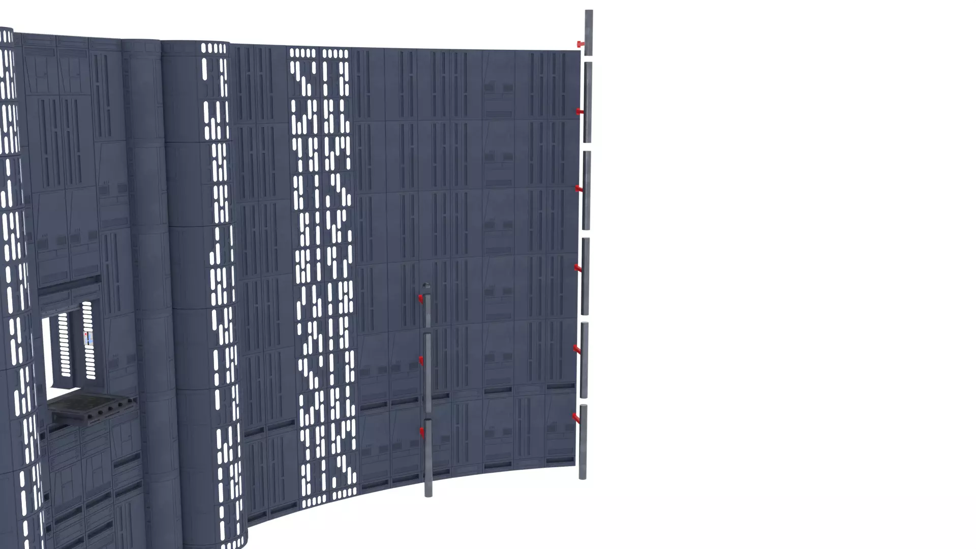 Set 2 - Death Star Shaft 1-18 Scale 3D Model Collection_43