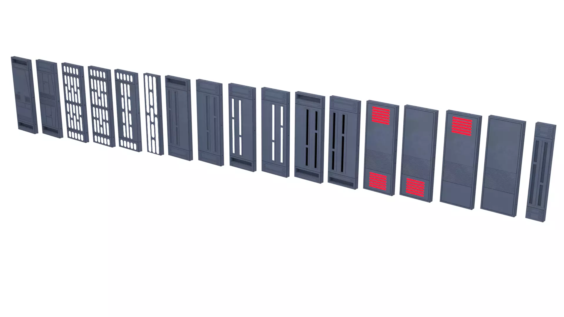 Set 2 - Death Star Shaft 1-18 Scale 3D Model Collection_18