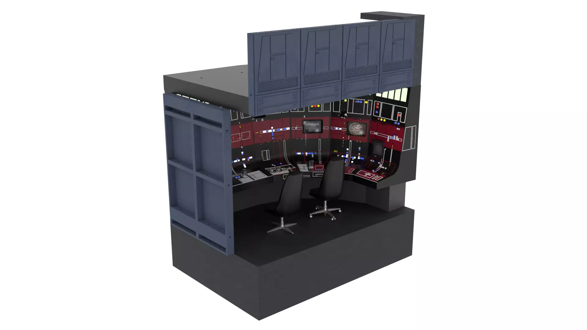 Set 2 - Death Star Shaft 1-18 Scale 3D Model Collection_62