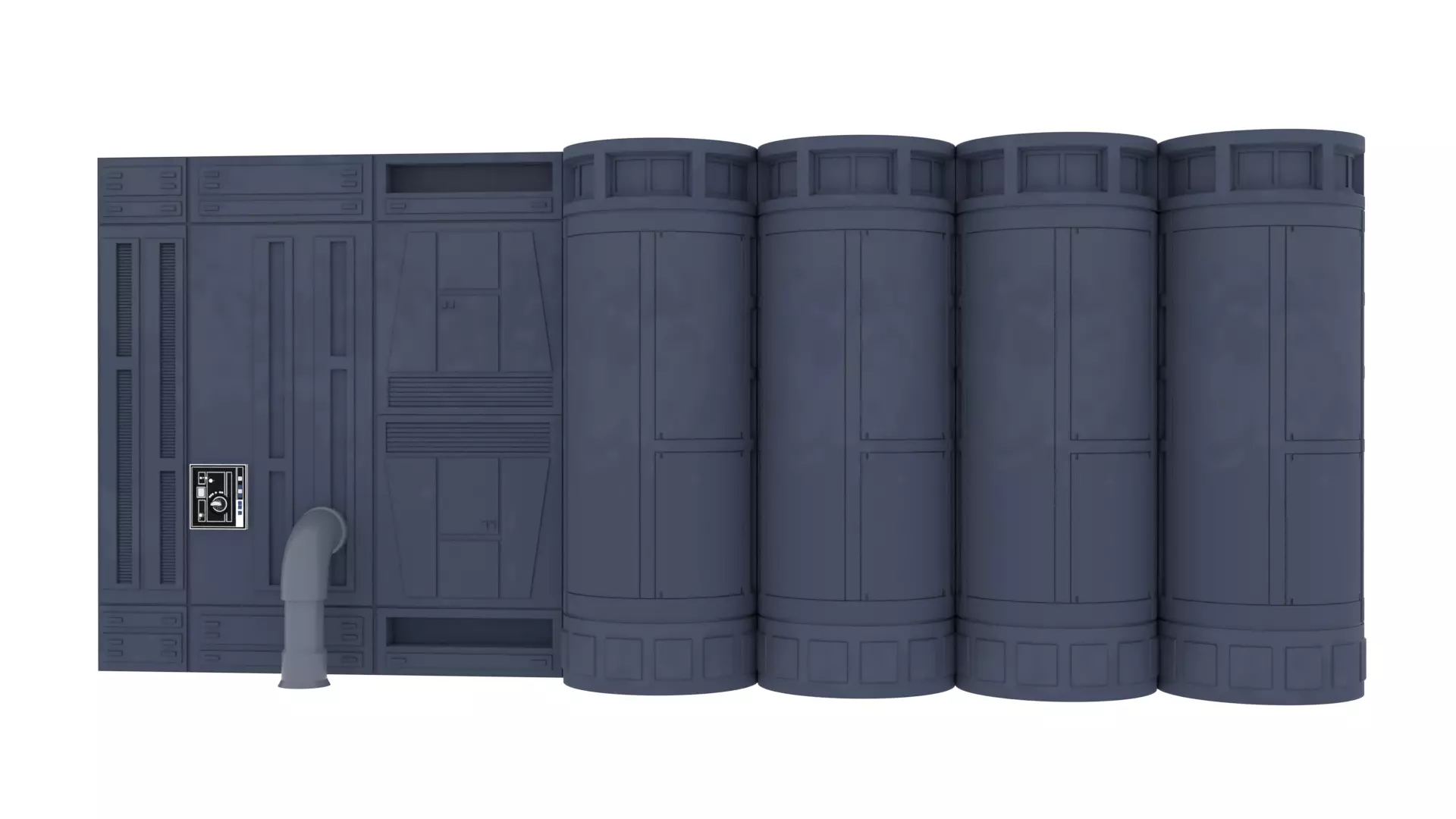 Set 2 - Death Star Shaft 1-18 Scale 3D Model Collection_41