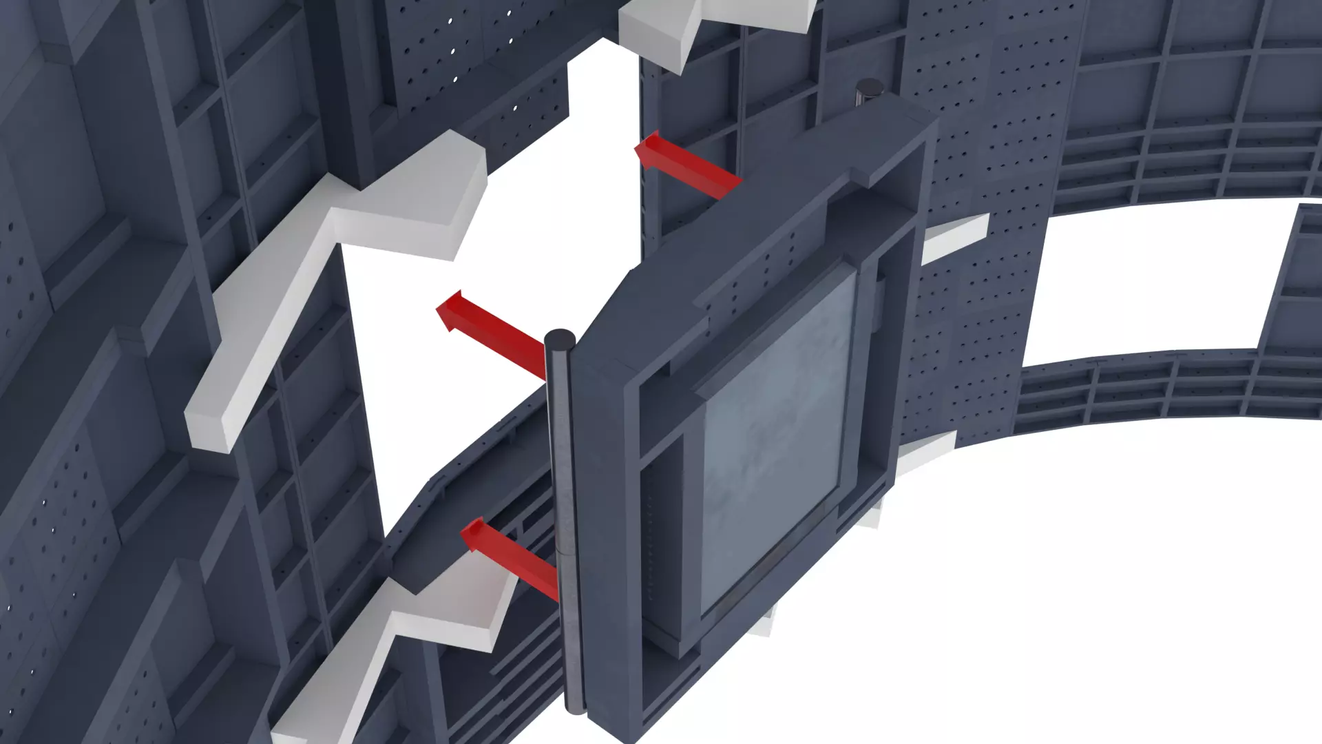 Set 2 - Death Star Shaft 1-18 Scale 3D Model Collection_77