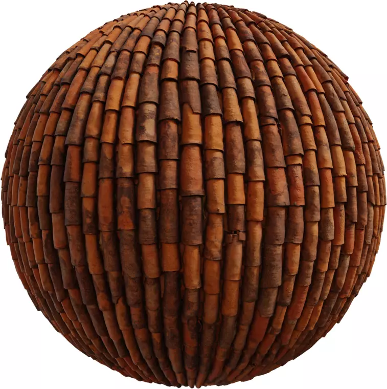 Aged Terracotta Roof Tiles  Texture_0