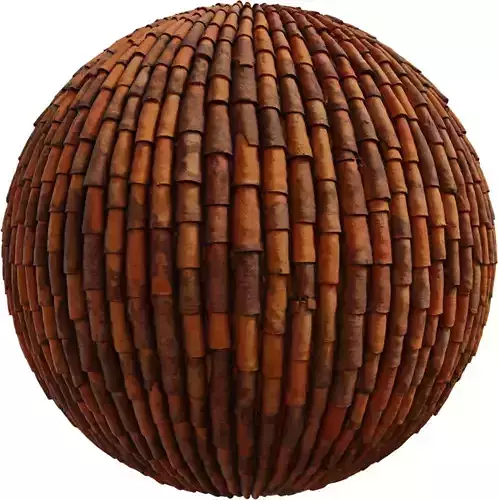 Aged Terracotta Roof Tiles 
