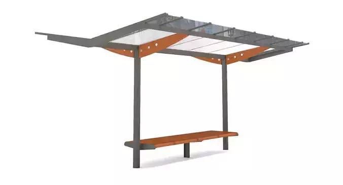 MMCite Regio 800 Bus Shelter 3D model