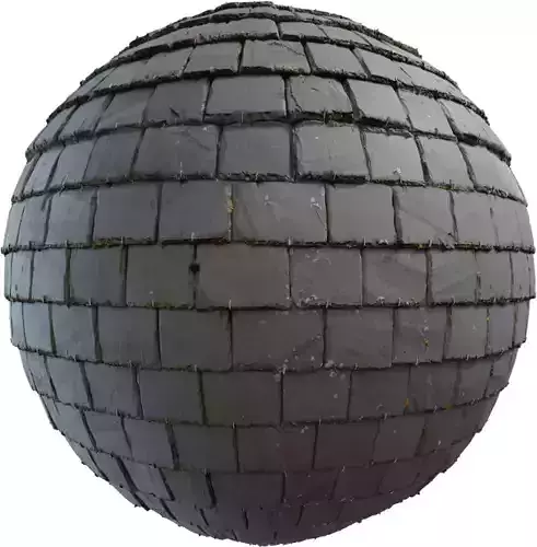 Weathered Slate Tile Roof 