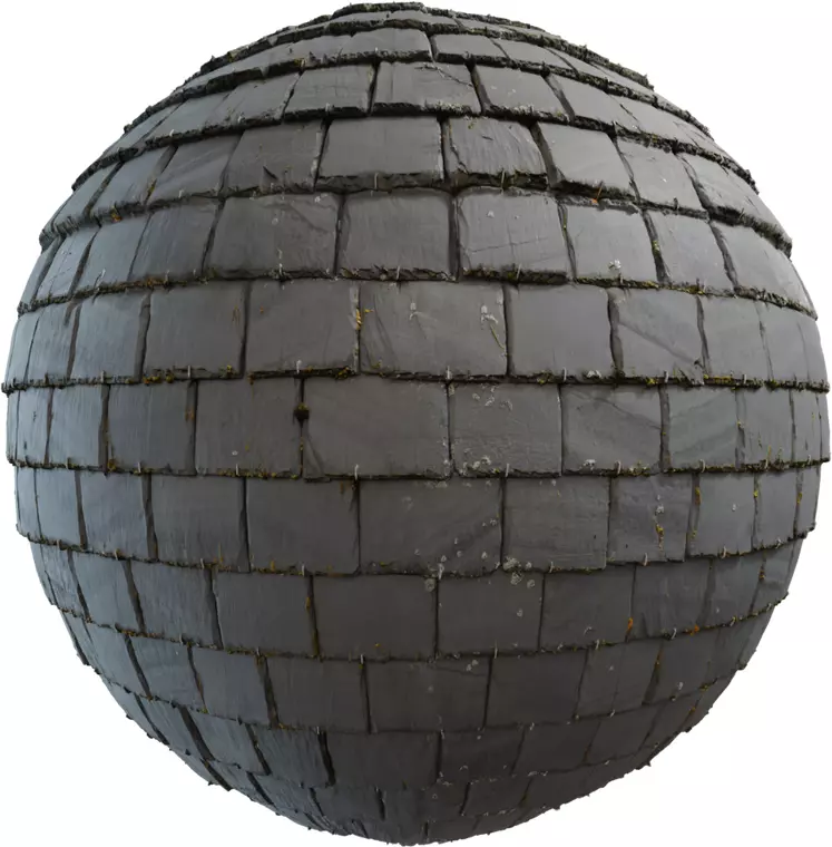 Weathered Slate Tile Roof  Texture_0