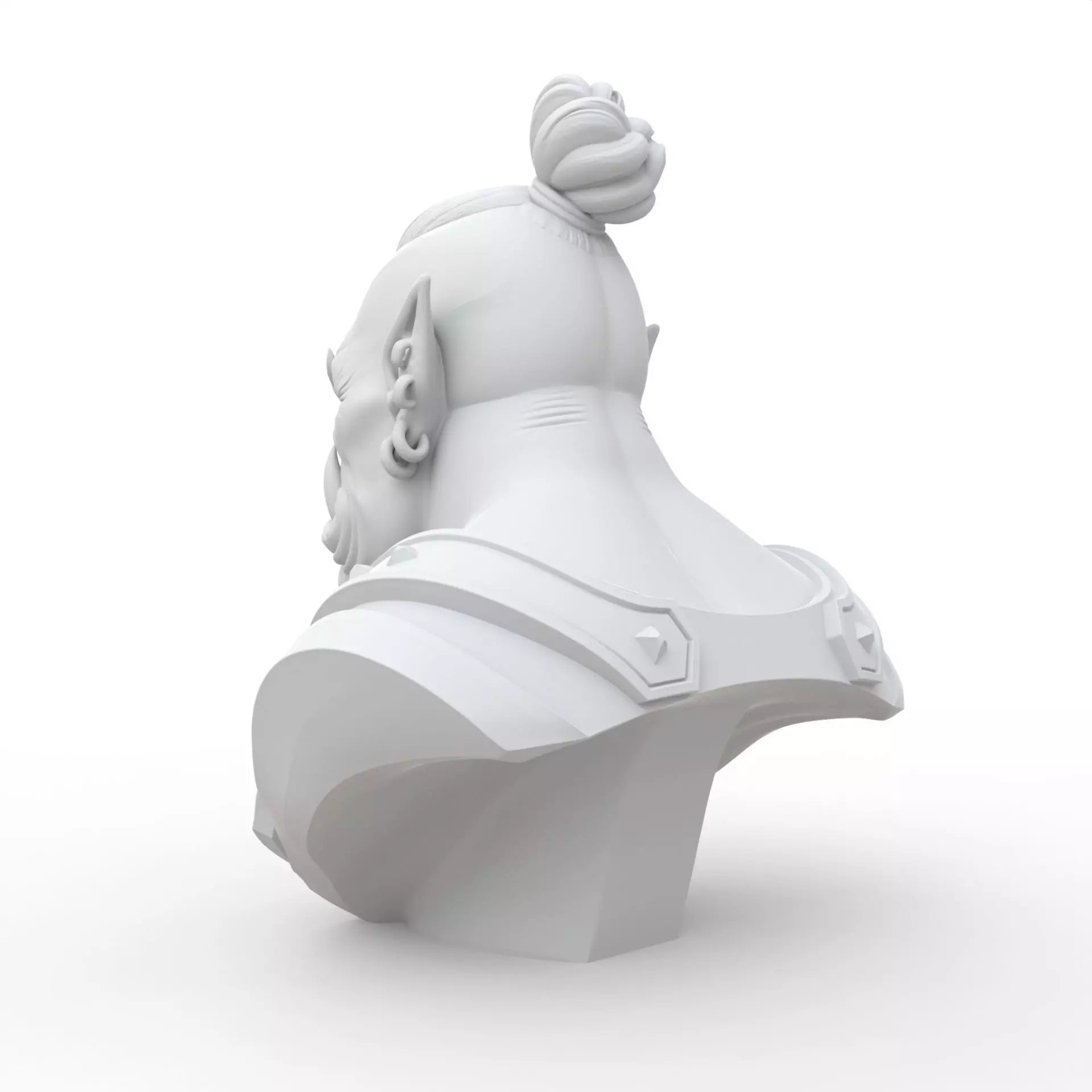 Orc Bust 3D 3D print model_3