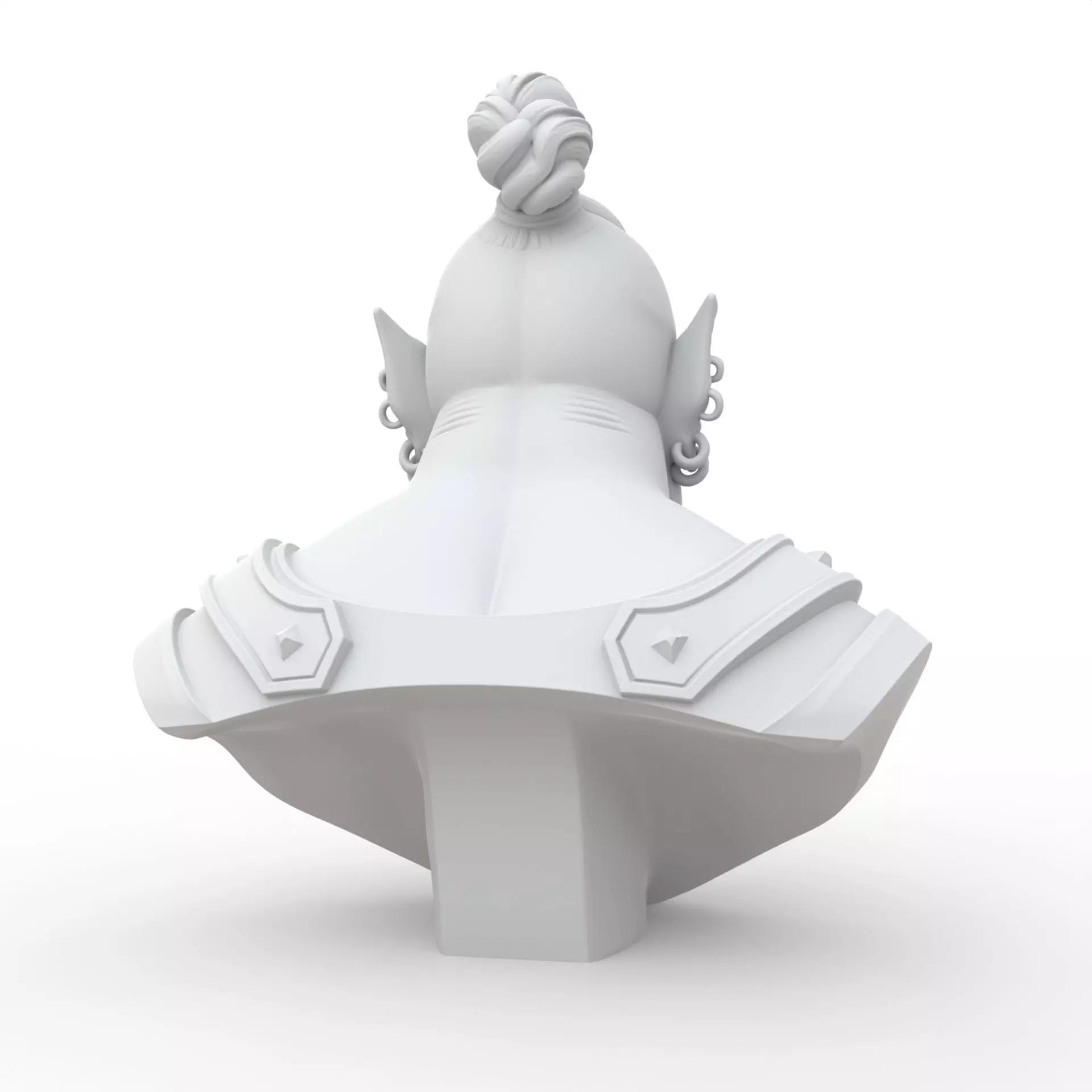 Orc Bust 3D 3D print model_4