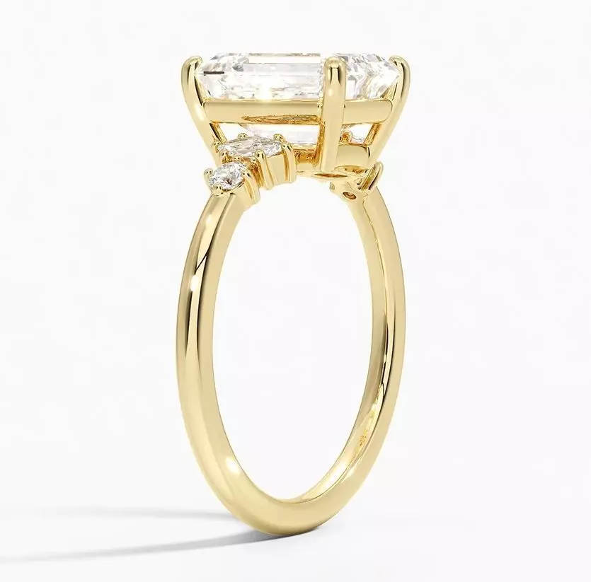 Miroir diamond ring 02 3D print model_2