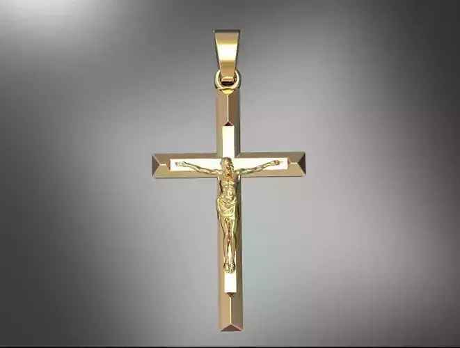 Cross jesus crucifix 3D print model