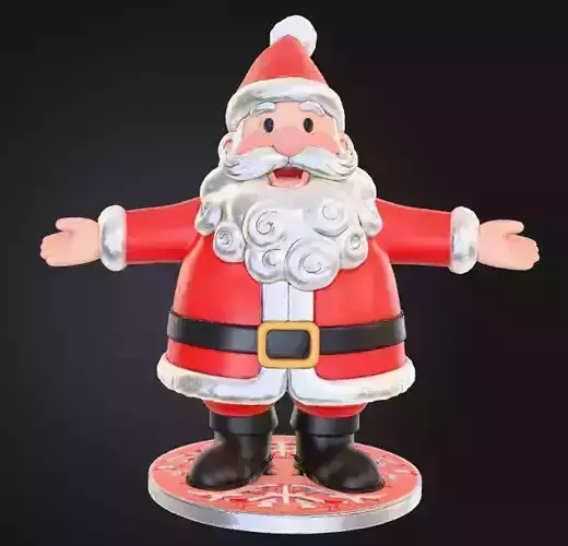 Santa Claus 3D Character 3D print model