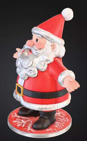 Santa Claus 3D Character 3D print model_1
