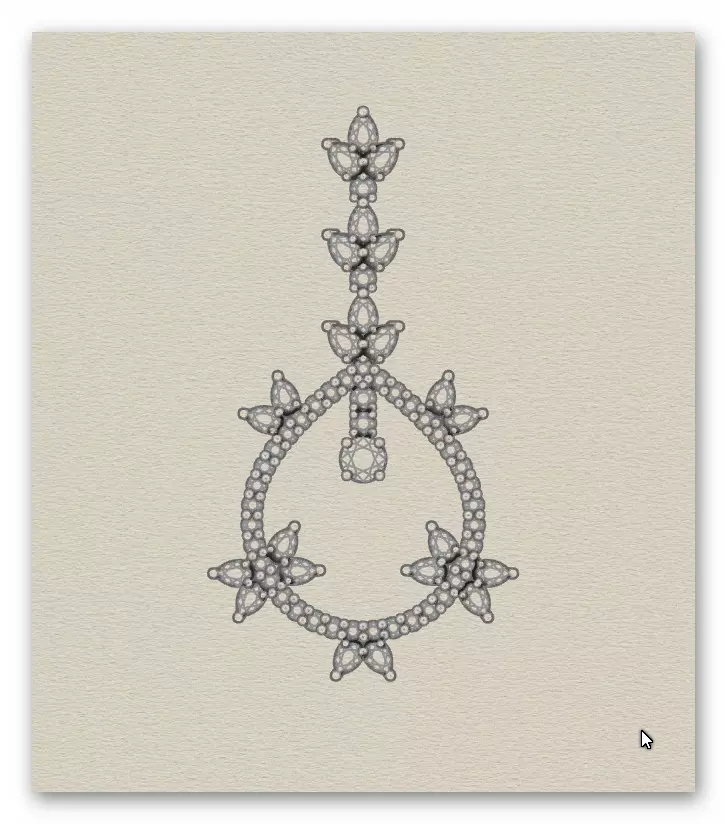 pear and round full jewelry pendant 3D print model_5