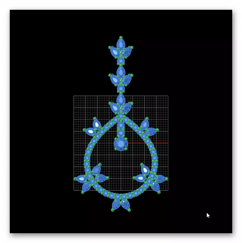 pear and round full jewelry pendant 3D print model_4