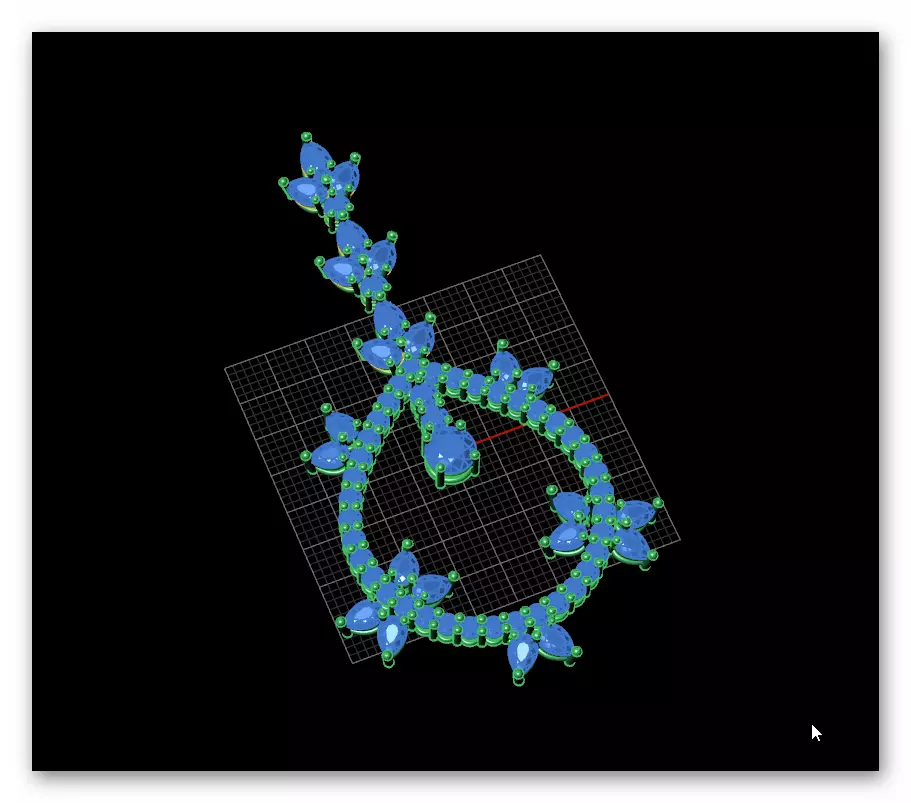 pear and round full jewelry pendant 3D print model_1