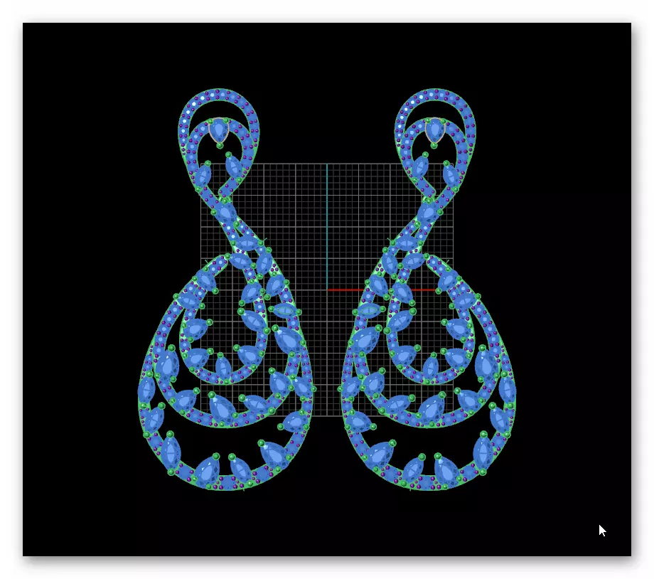 marquise and pear high jewelry earring 3D print model_4