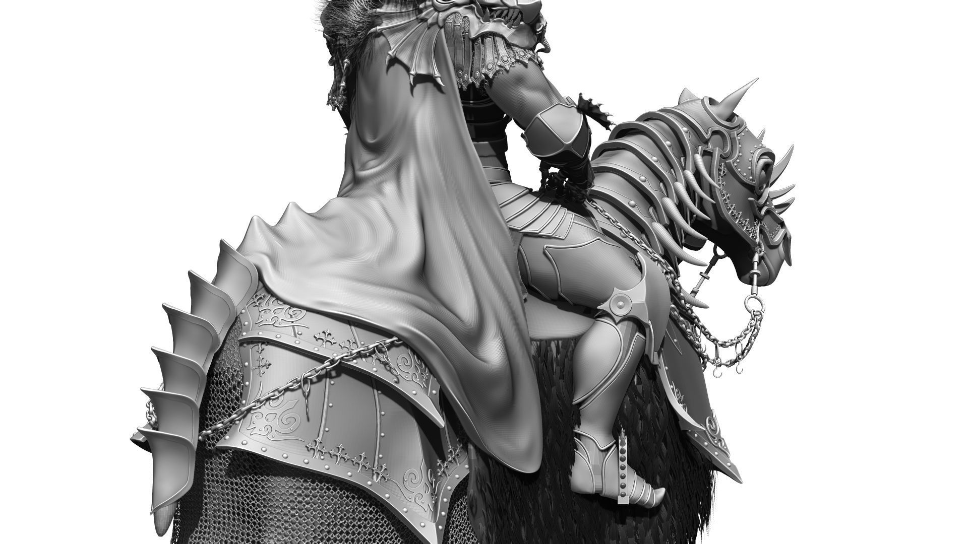 Horseman Zbrush 3D model_3