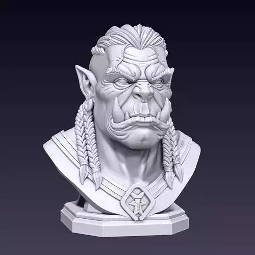Orc Bust for priting