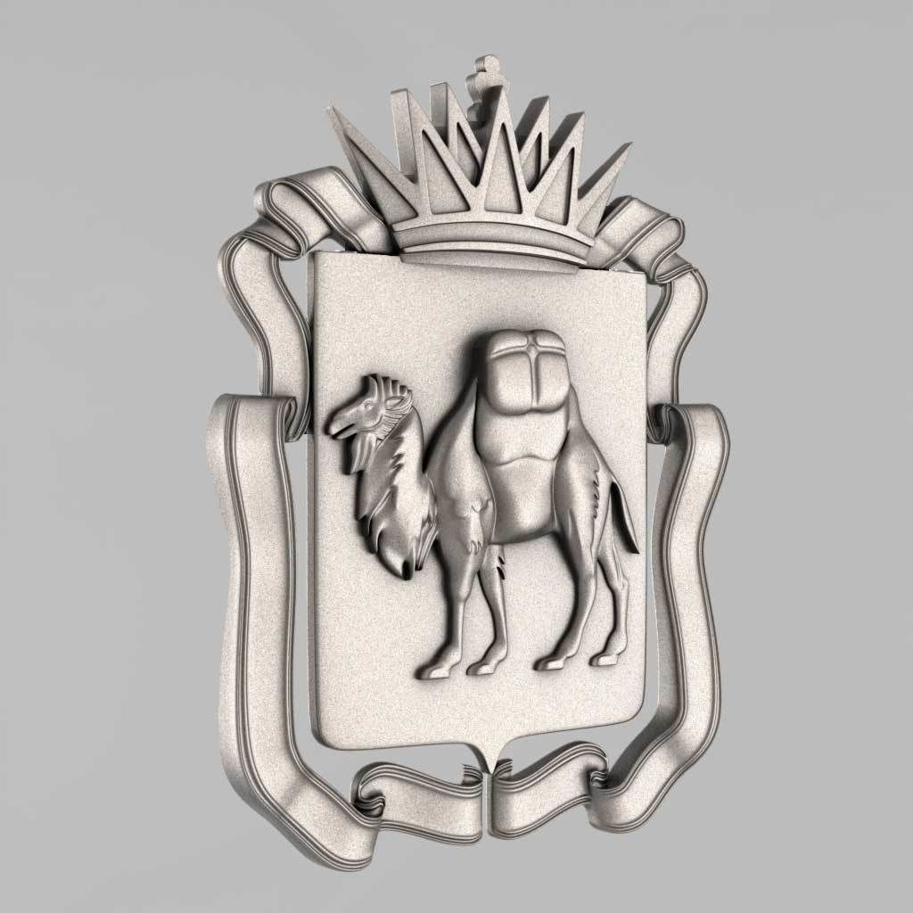 The emblem of Chelyabinsk 3D print model