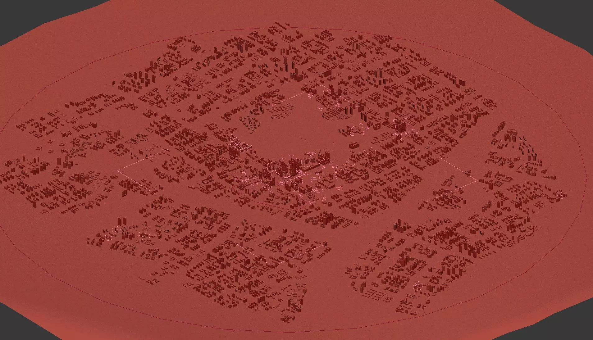 Waterfront Cityscape Masterplan 3D model_9