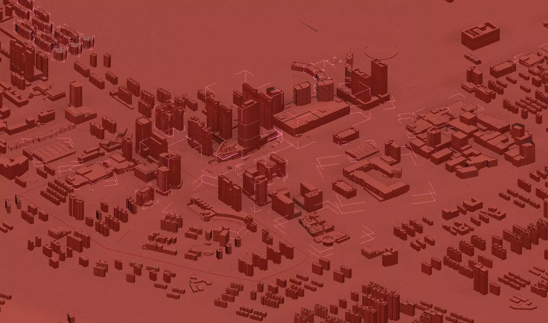 Waterfront Cityscape Masterplan 3D model_8