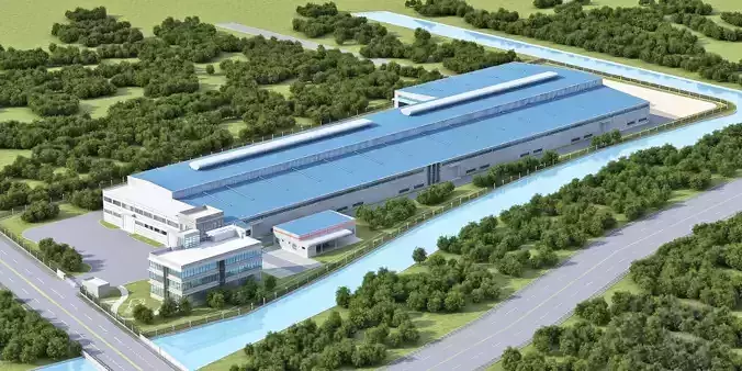 Modern Industrial Factory Complex