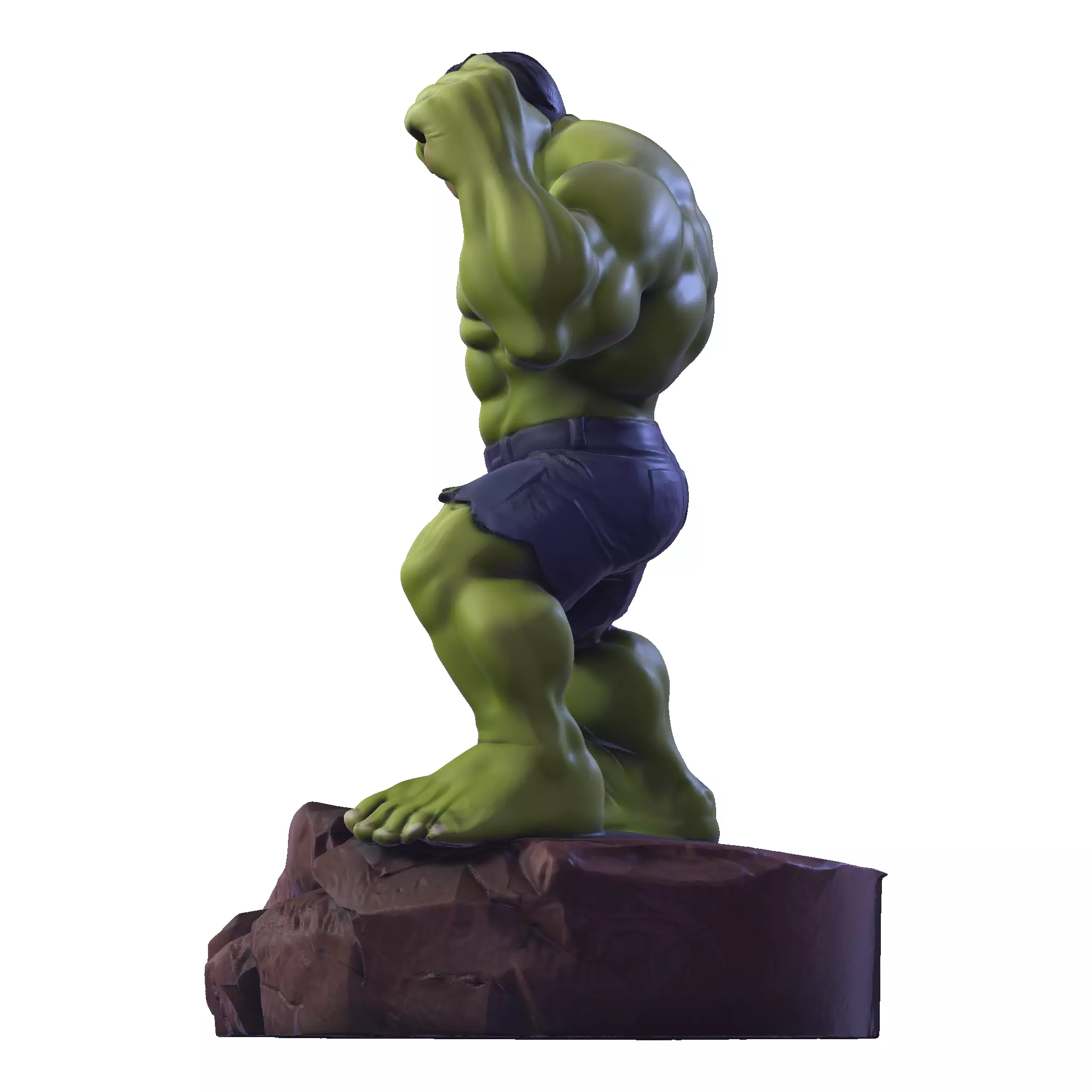 Gamma Rage  HighPoly Hulk 3D print model_12
