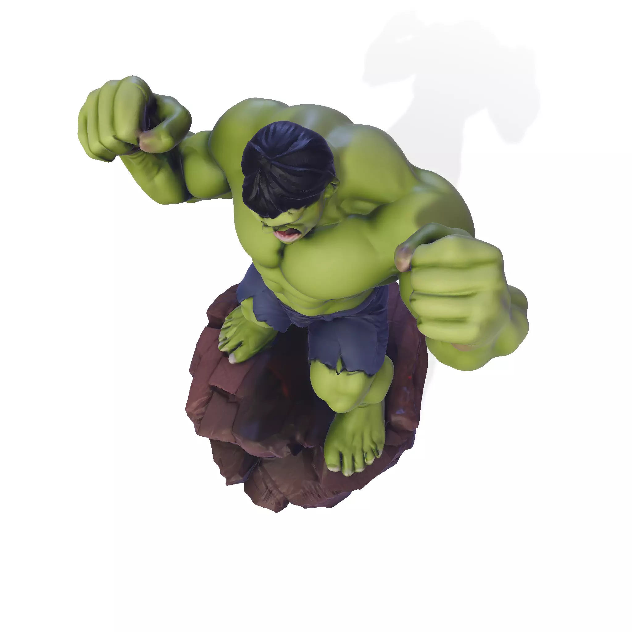 Gamma Rage  HighPoly Hulk 3D print model_9