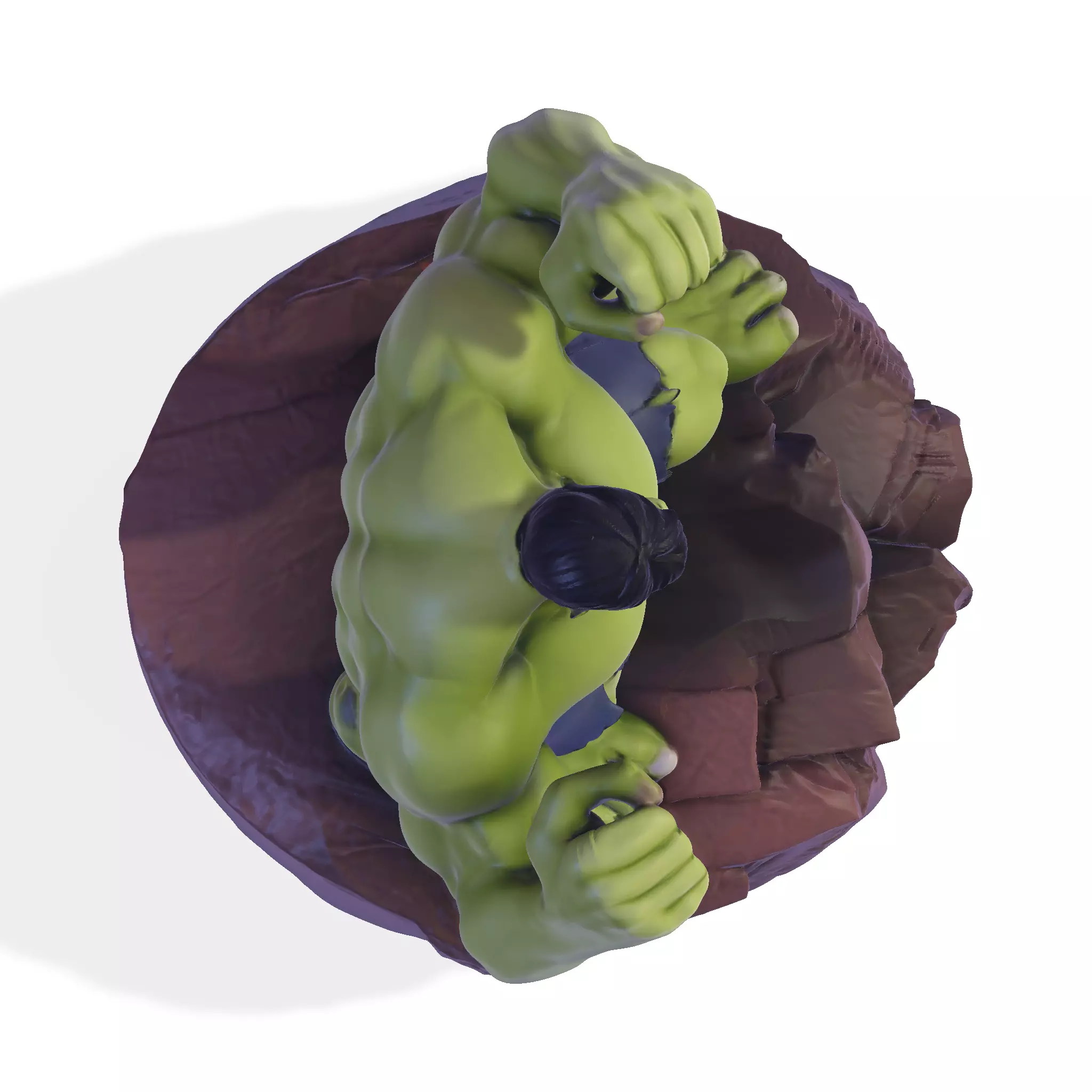 Gamma Rage  HighPoly Hulk 3D print model_15