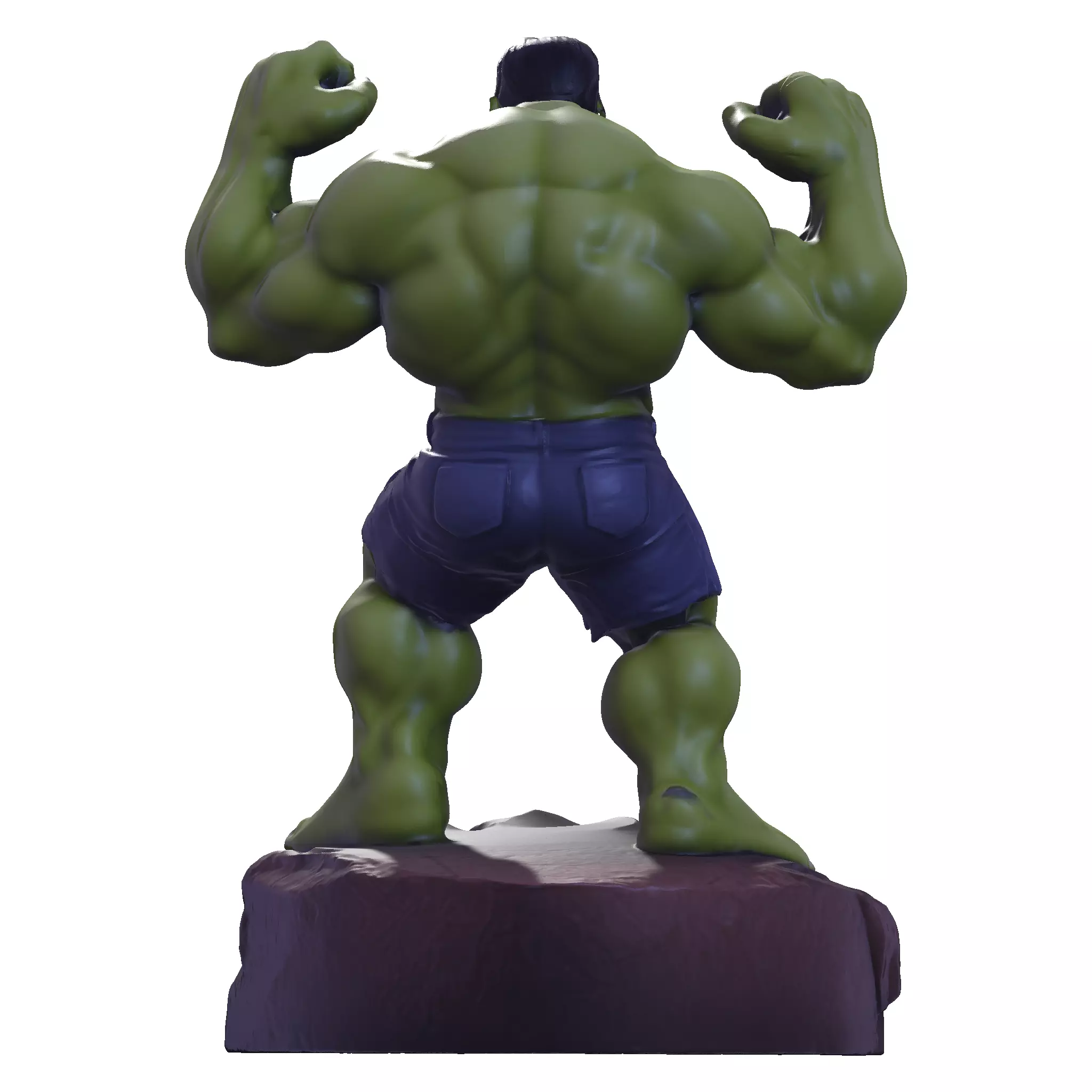 Gamma Rage  HighPoly Hulk 3D print model_13
