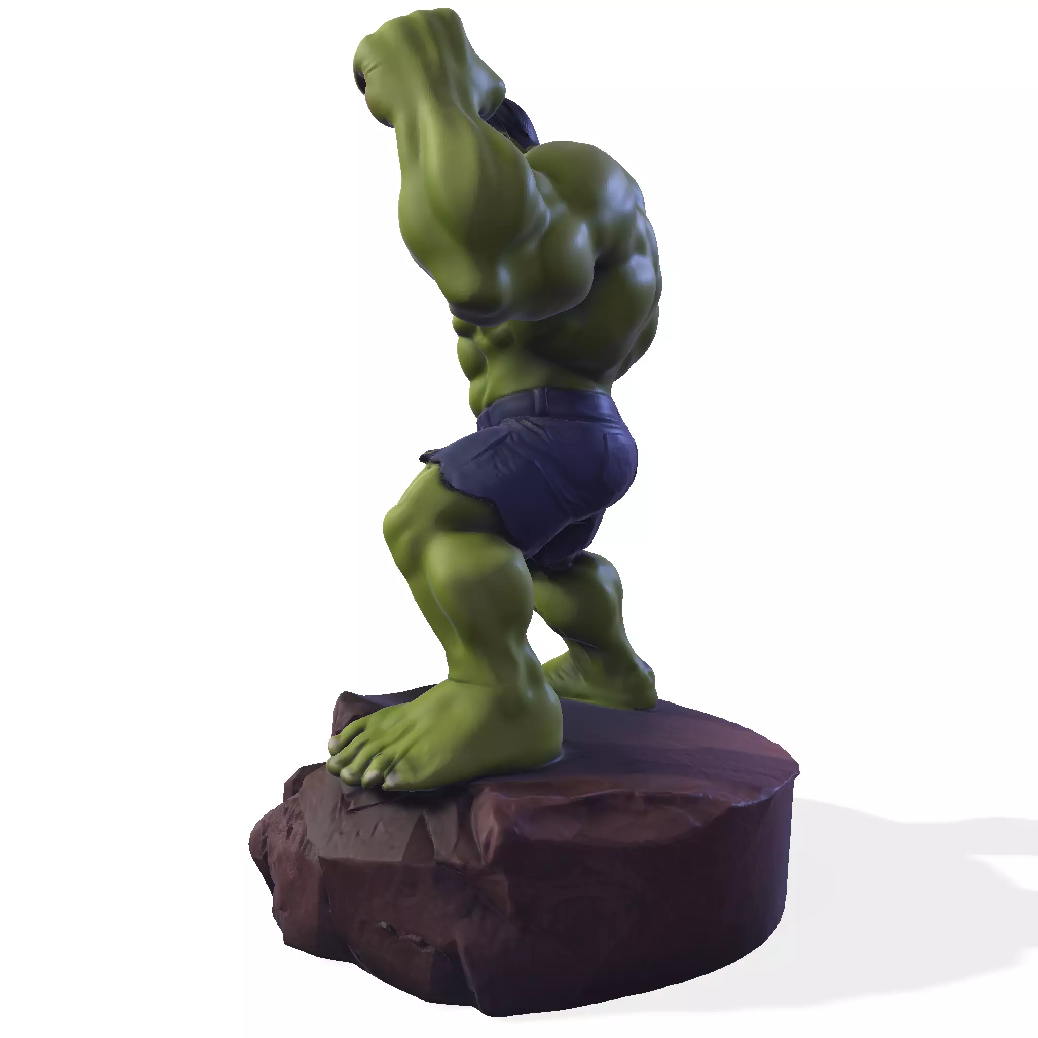 Gamma Rage  HighPoly Hulk 3D print model_2