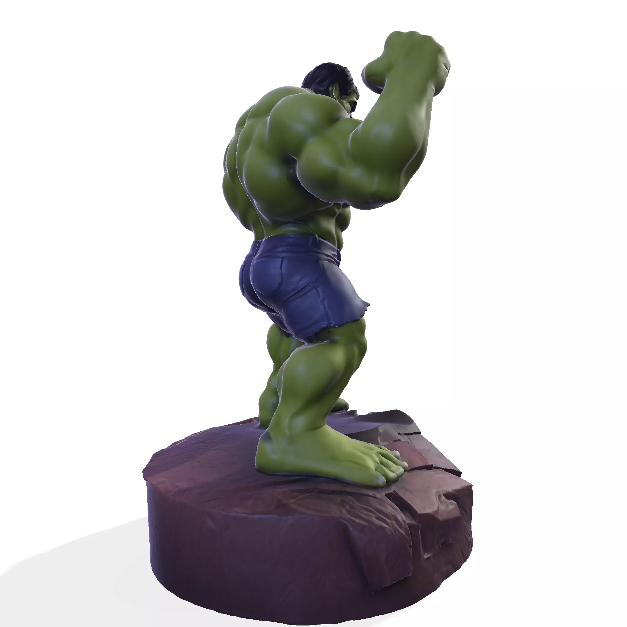 Gamma Rage  HighPoly Hulk 3D print model_5