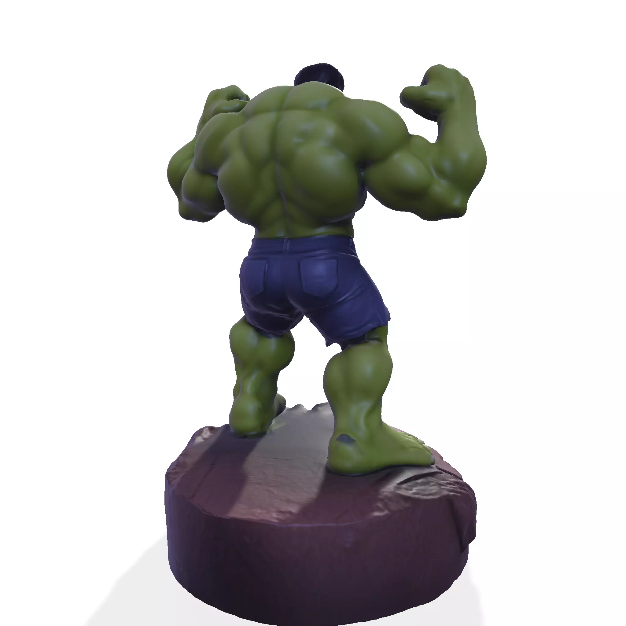 Gamma Rage  HighPoly Hulk 3D print model_4