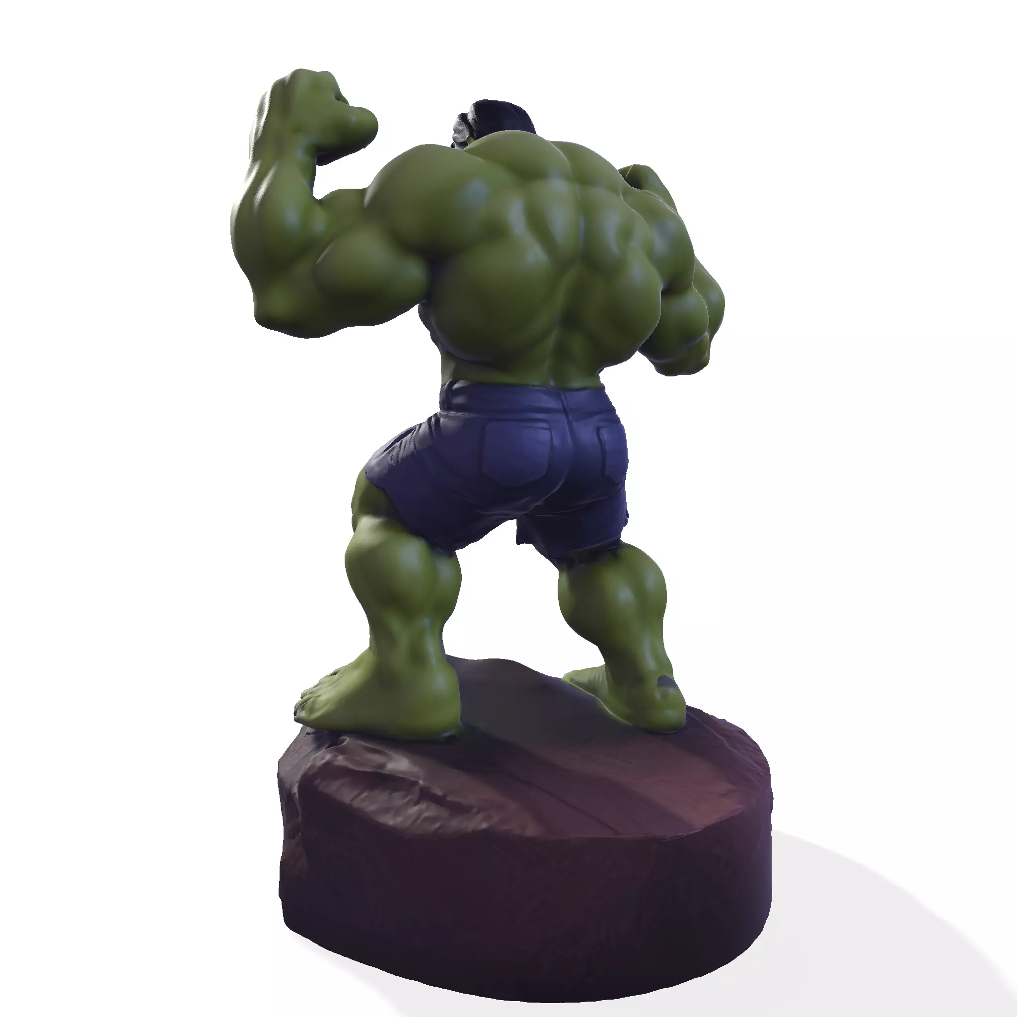Gamma Rage  HighPoly Hulk 3D print model_3