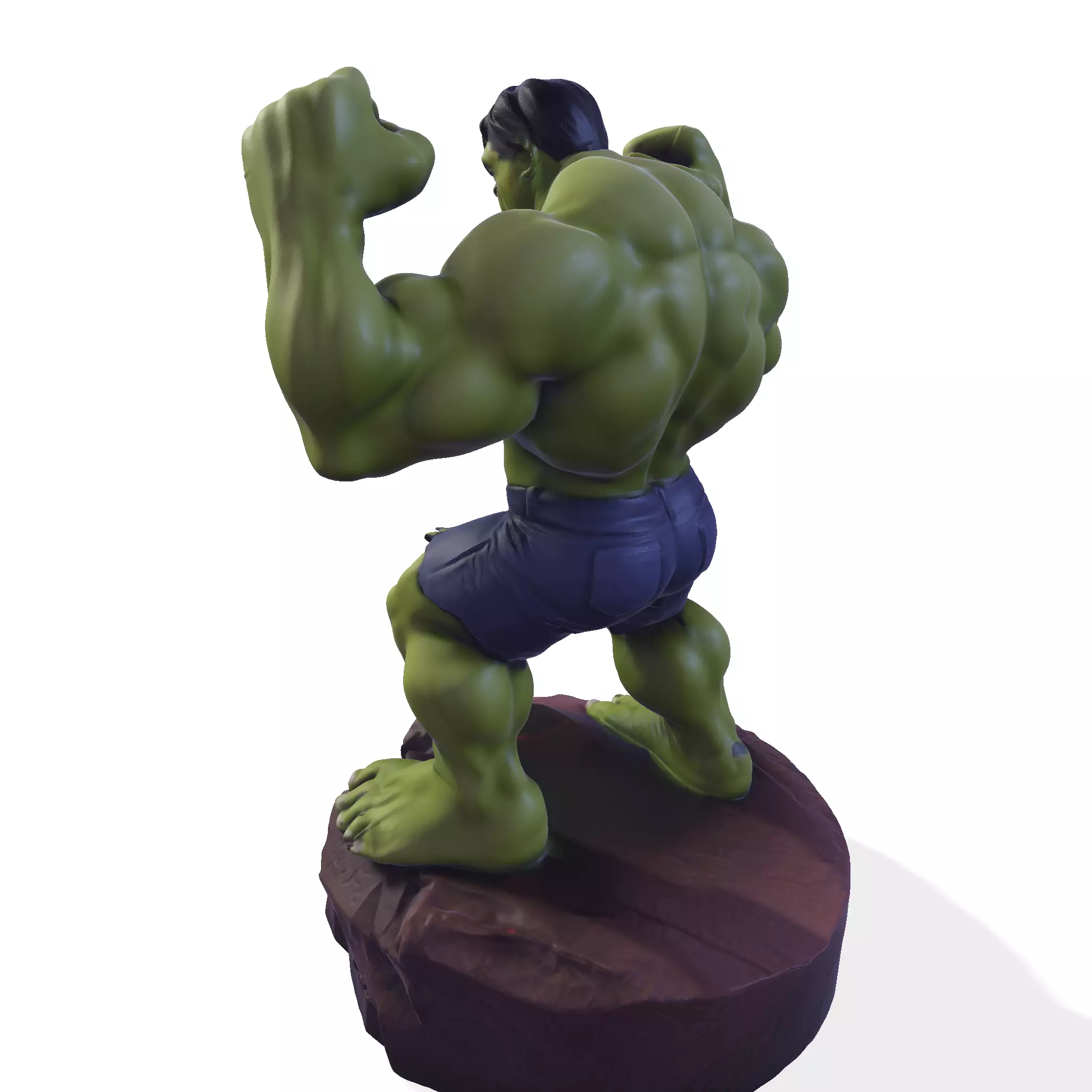 Gamma Rage  HighPoly Hulk 3D print model_10