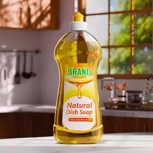 Dishwasher shampoo bottle