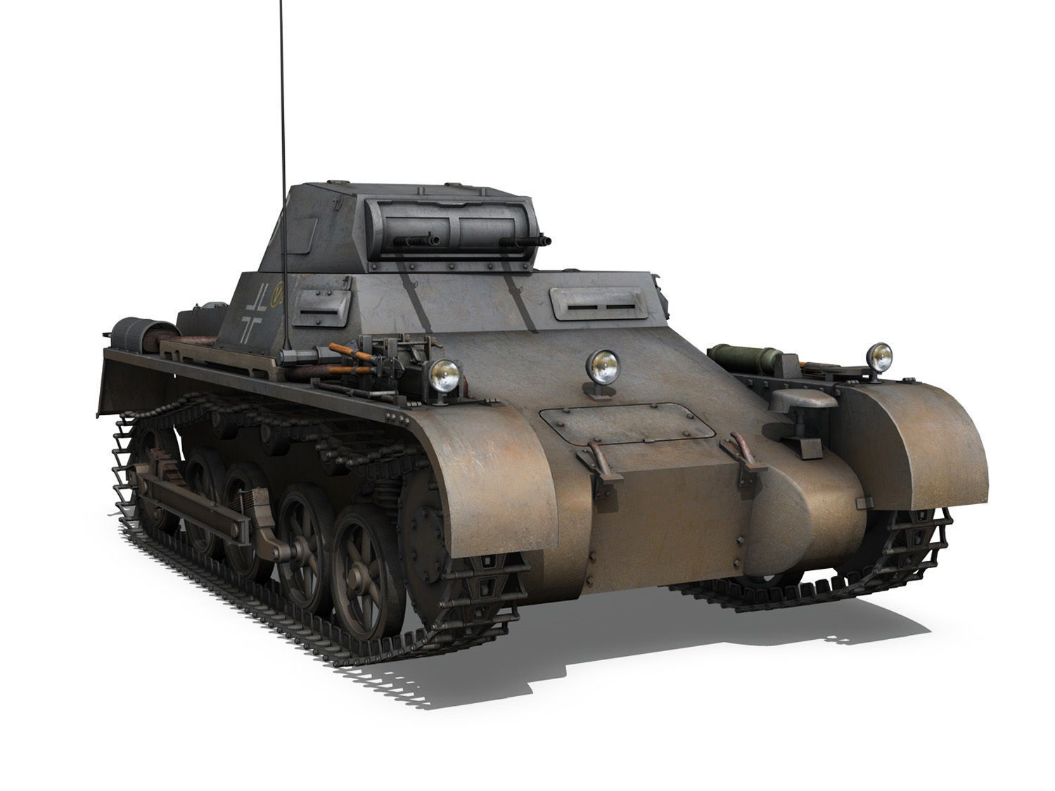 PzKpfw 1 - Panzer 1 - Ausf A - 13 3D model_6