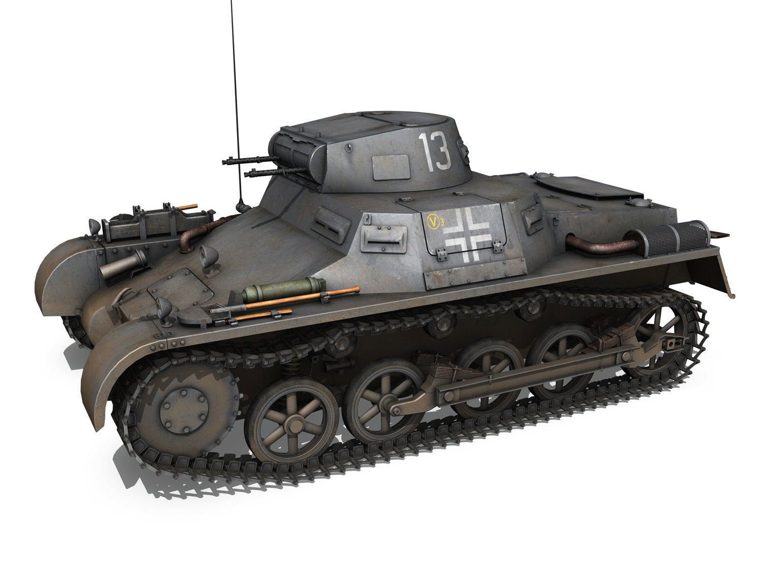 PzKpfw 1 - Panzer 1 - Ausf A - 13 3D model_2