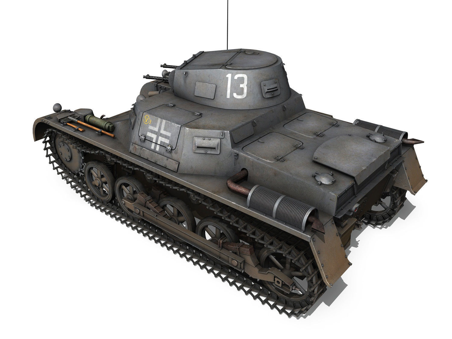 PzKpfw 1 - Panzer 1 - Ausf A - 13 3D model_3