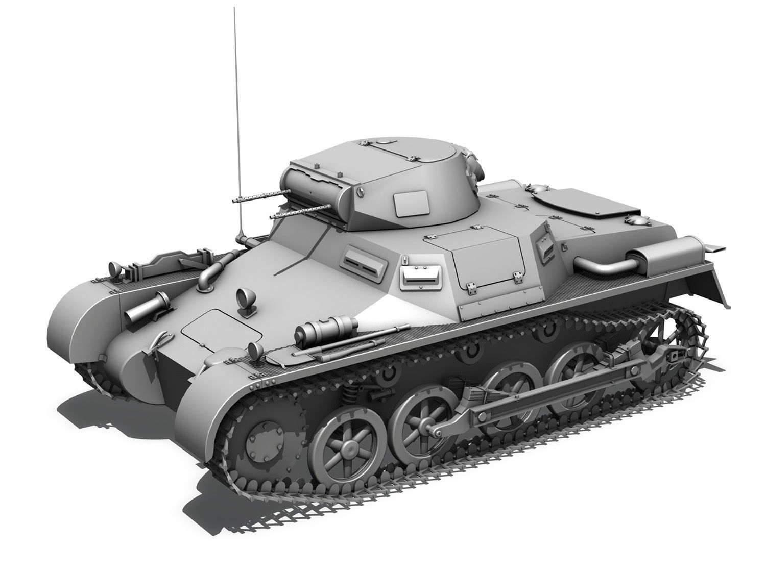 PzKpfw 1 - Panzer 1 - Ausf A - 13 3D model_10