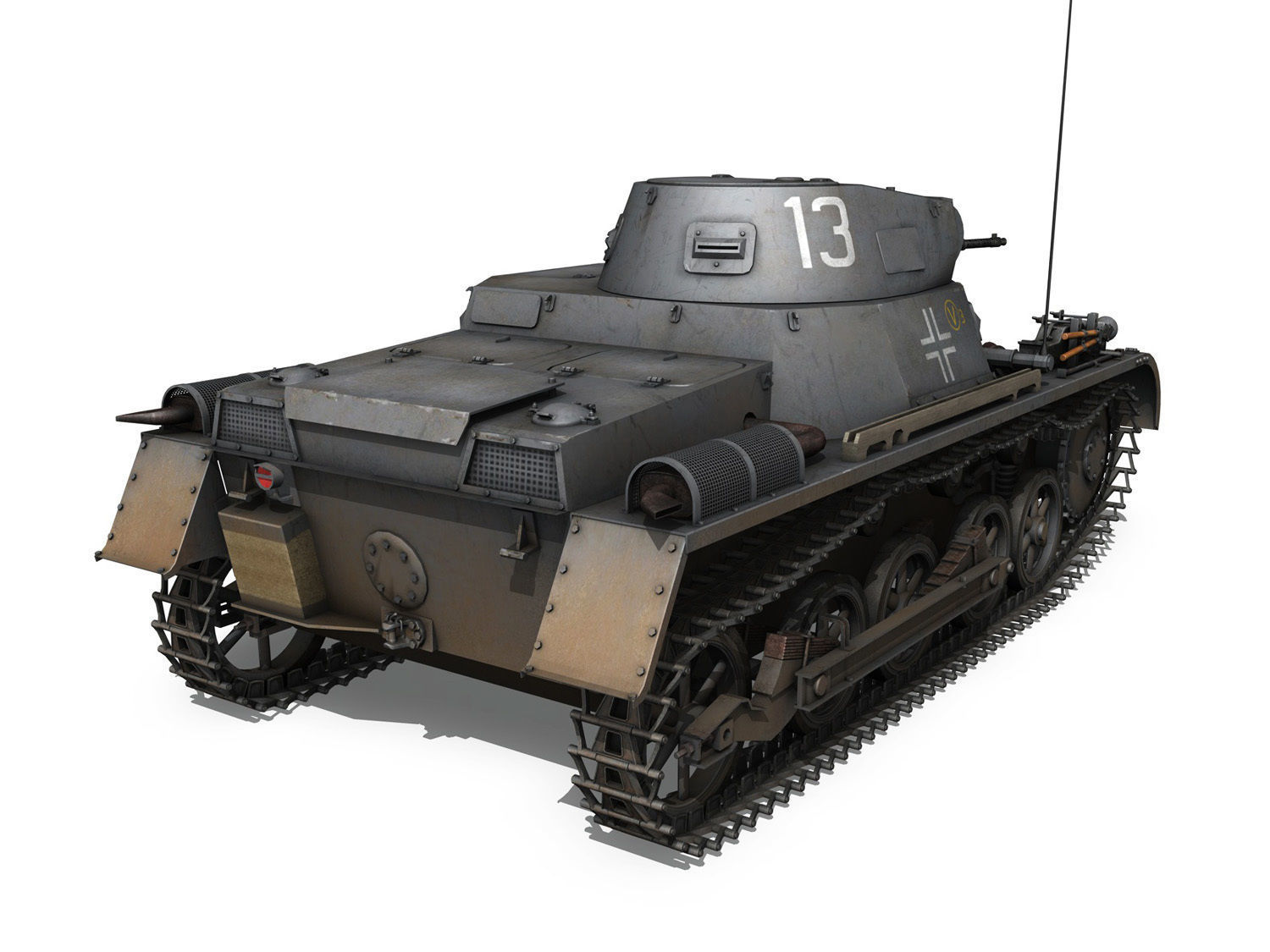 PzKpfw 1 - Panzer 1 - Ausf A - 13 3D model_4