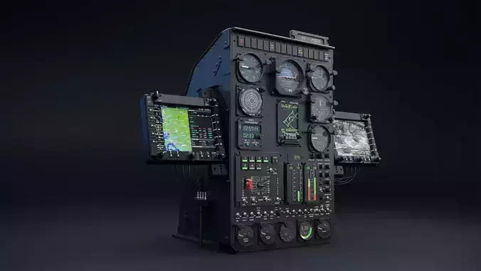 AH-6 Little Bird Front Instrument Panel