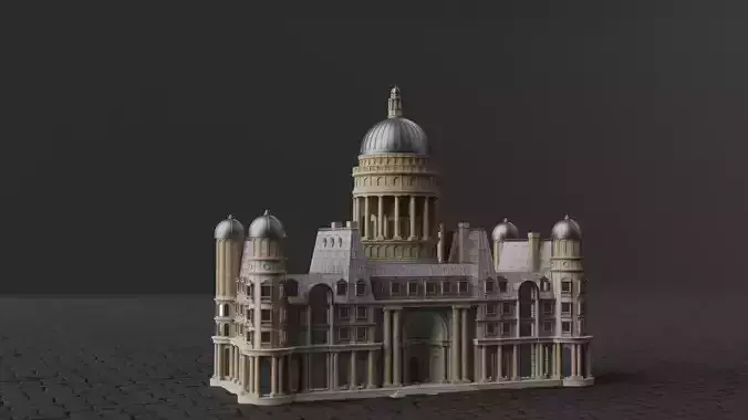 Classical European Building - House 6