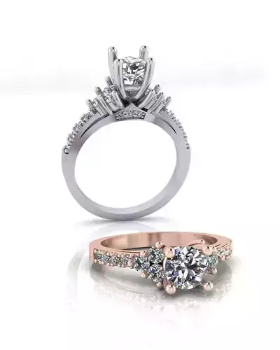 solitaire engagement high jewelry ring 