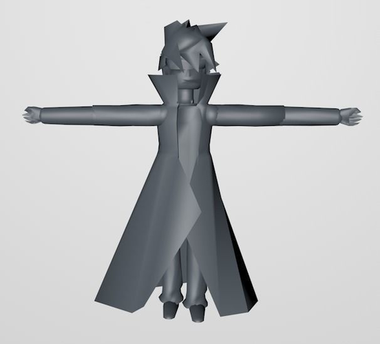 Casual Human Game Character 3D print model