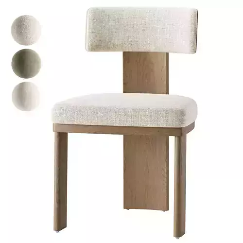 Isadora Isabelline White Fabric Dining Chair